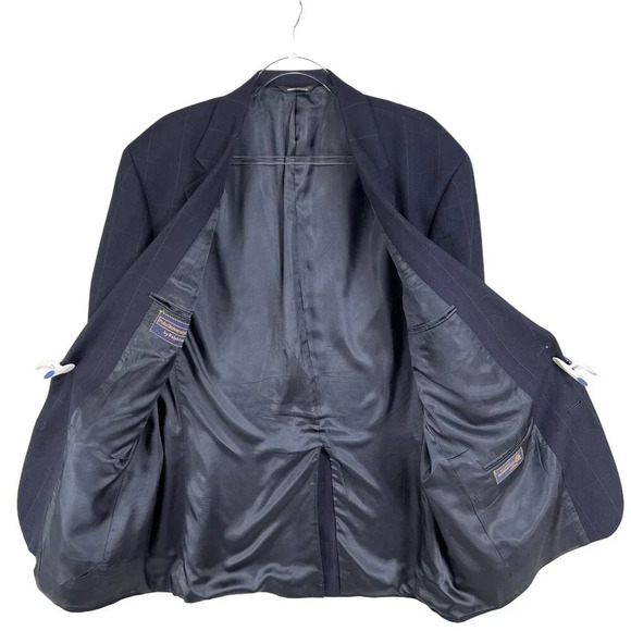 Polo University Club Ralph Lauren Mens 42L 40x Wool Suit Windowpane Quiet Luxury - Picture 4 of 16